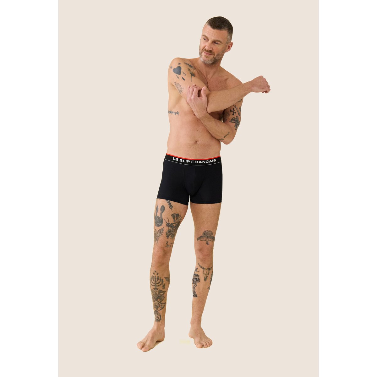 Boxer de sport marine france rugby Guillaume noir, LE SLIP FRANCAIS