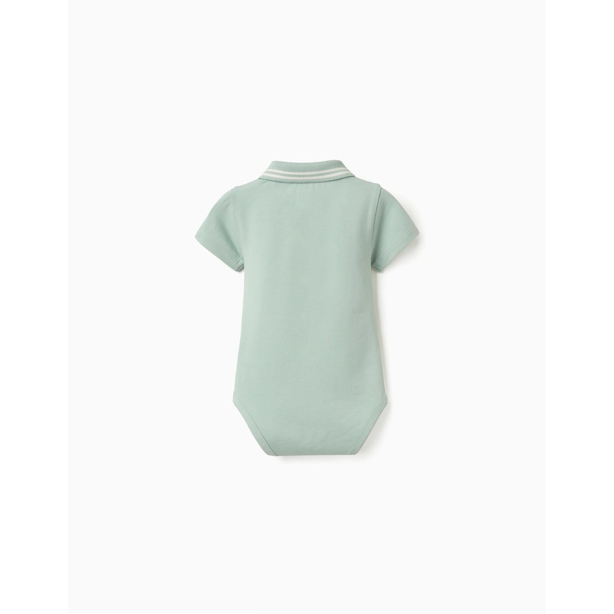 Body polo en coton à rayures vert clair, ZIPPY