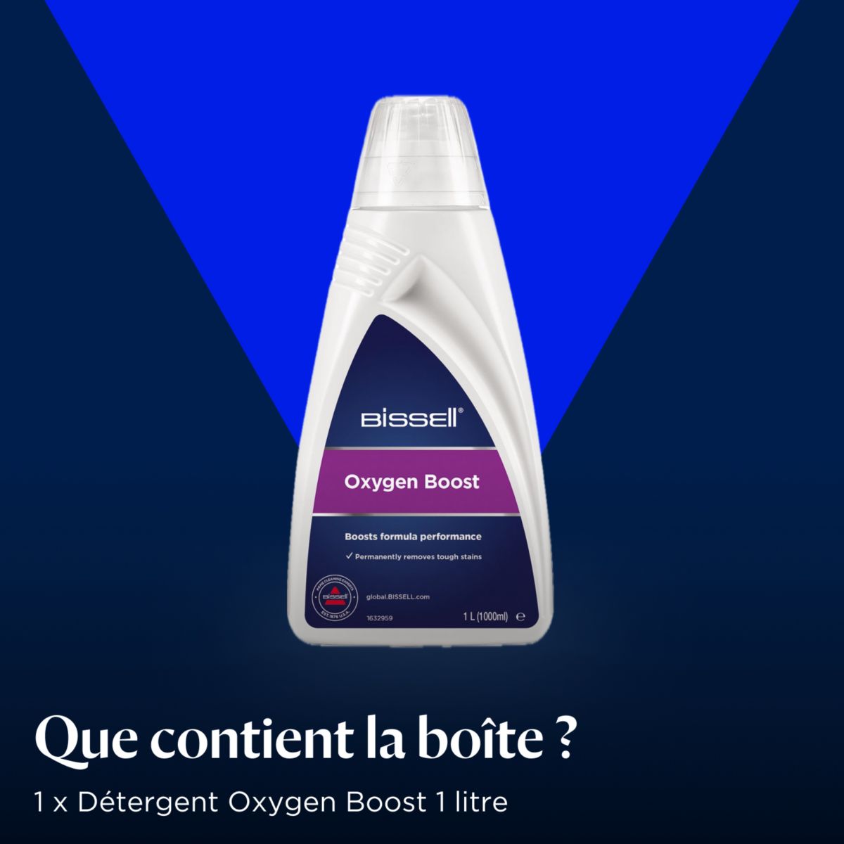 Détergent Oxygen Boost 1L SpotClean Pro 1134N couleur unique, BISSELL