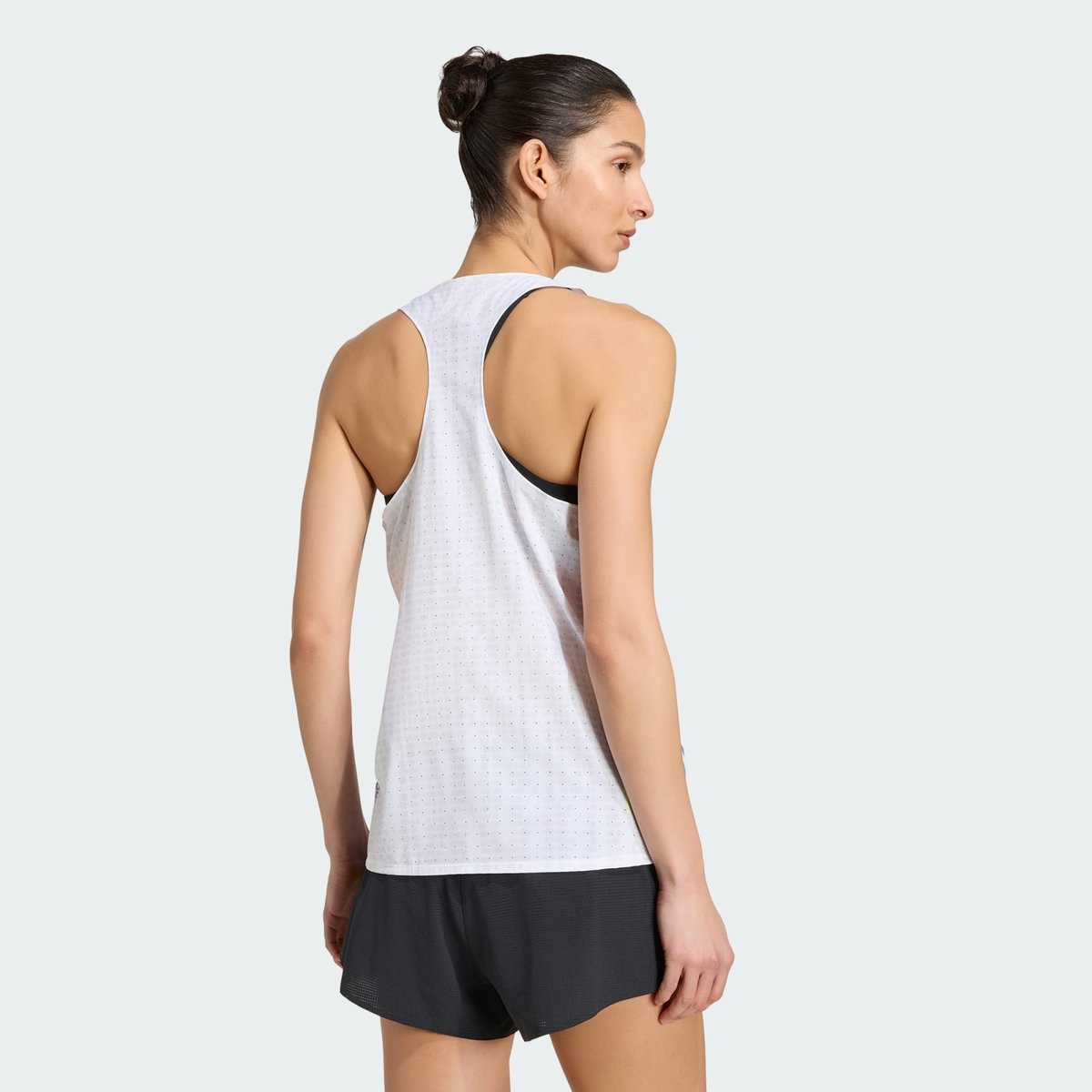 Débardeur De Running Adizero white / solar purple, adidas Performance