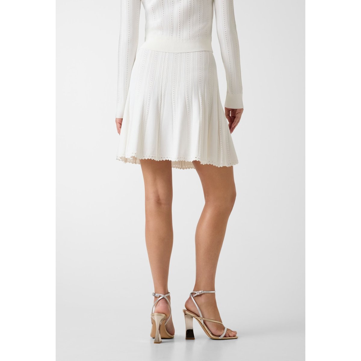 Mini-Jupe En Tricot crème, GUESS