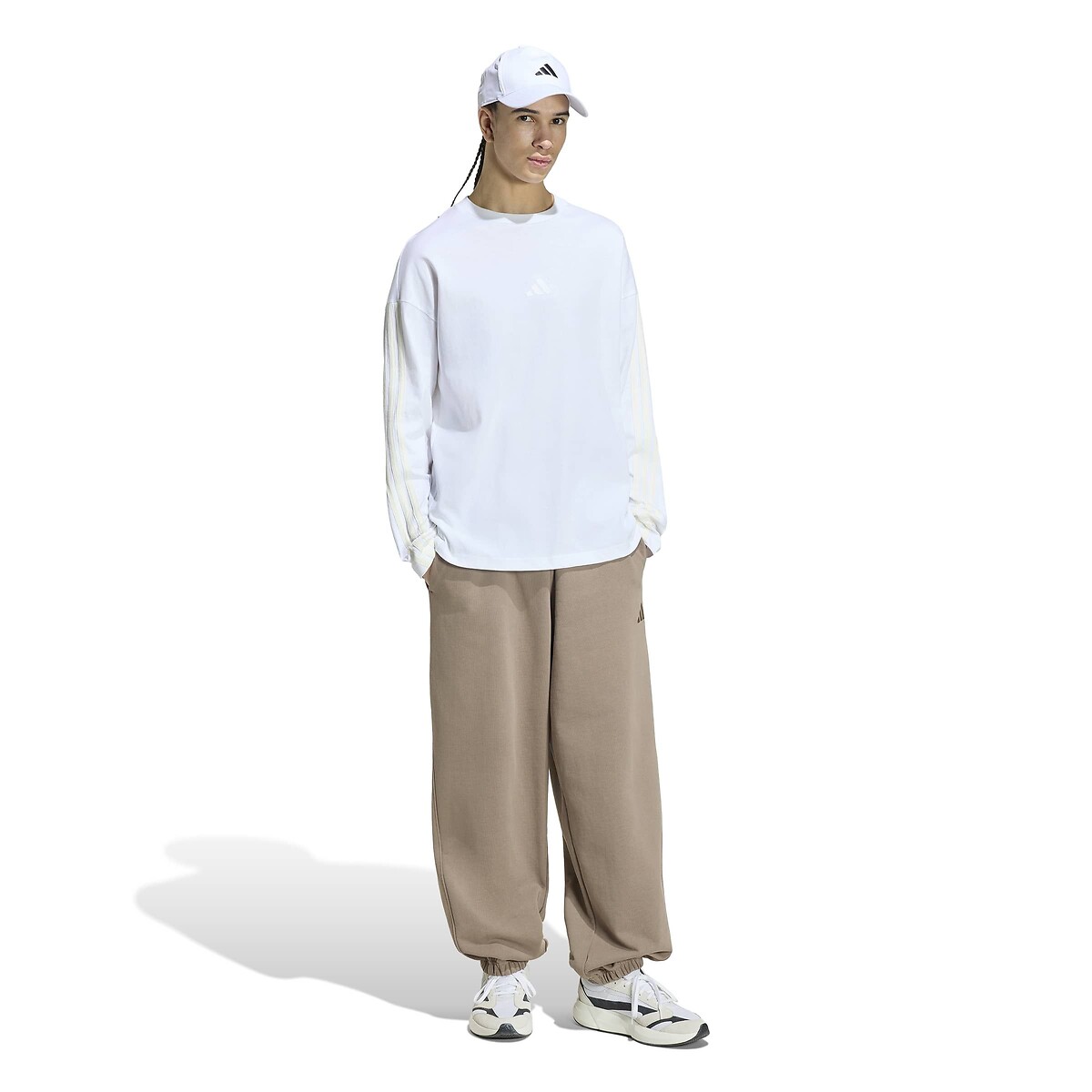 T-shirt ample, manches longues, FUTURE ICONS blanc, ADIDAS SPORTSWEAR