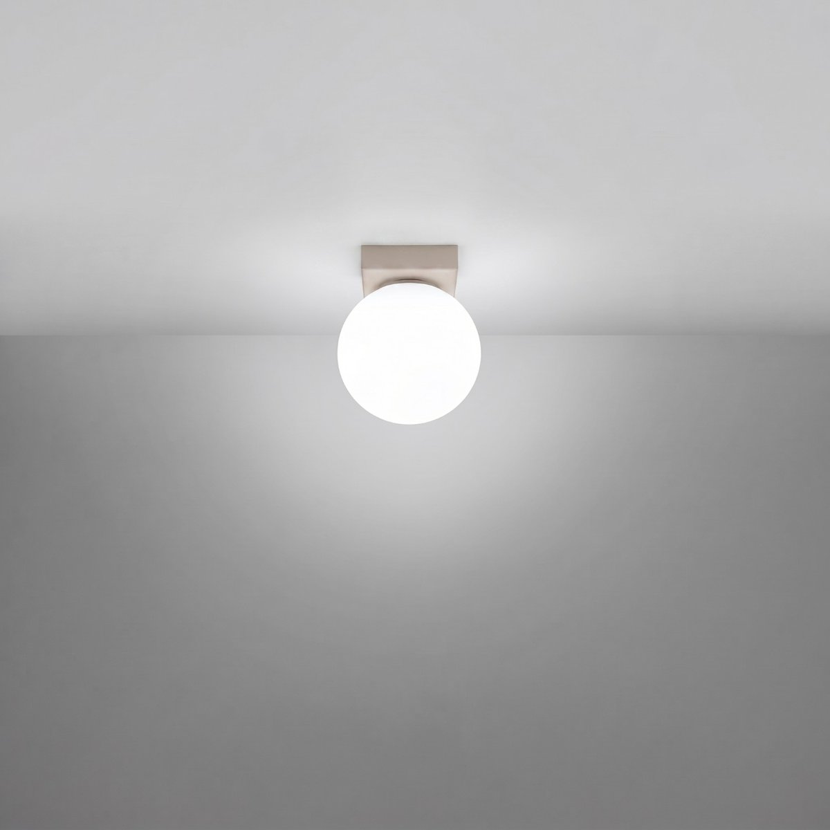 Plafonnier Acier Taupe G9 1 Yoli taupe, EDEN