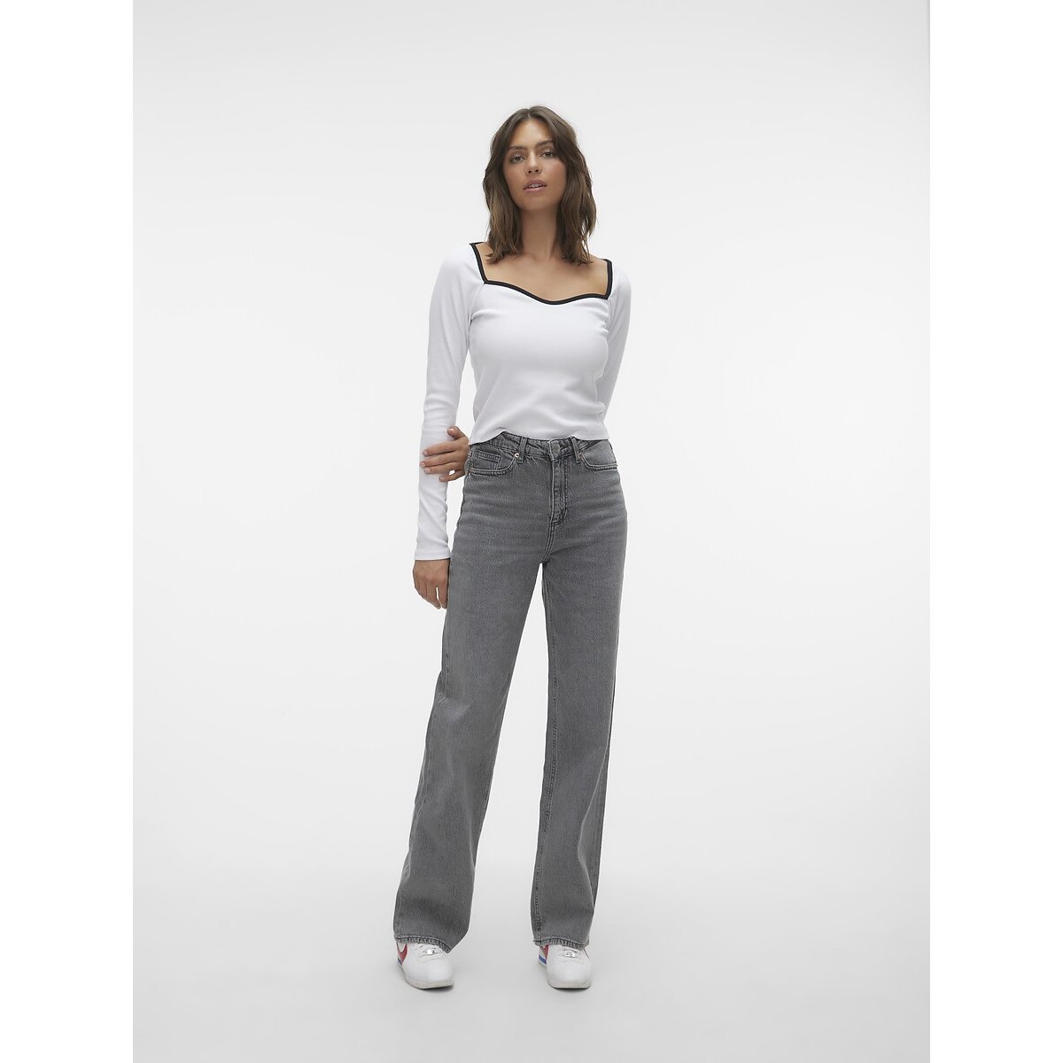 Jean large gris, VERO MODA
