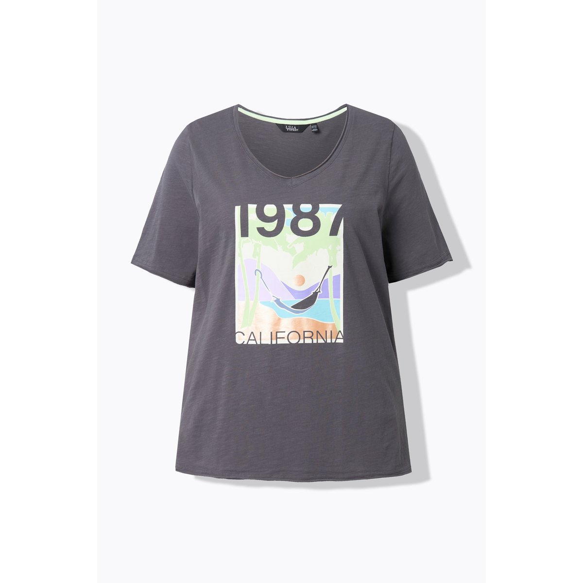 T-shirt gris graphite, ULLA POPKEN