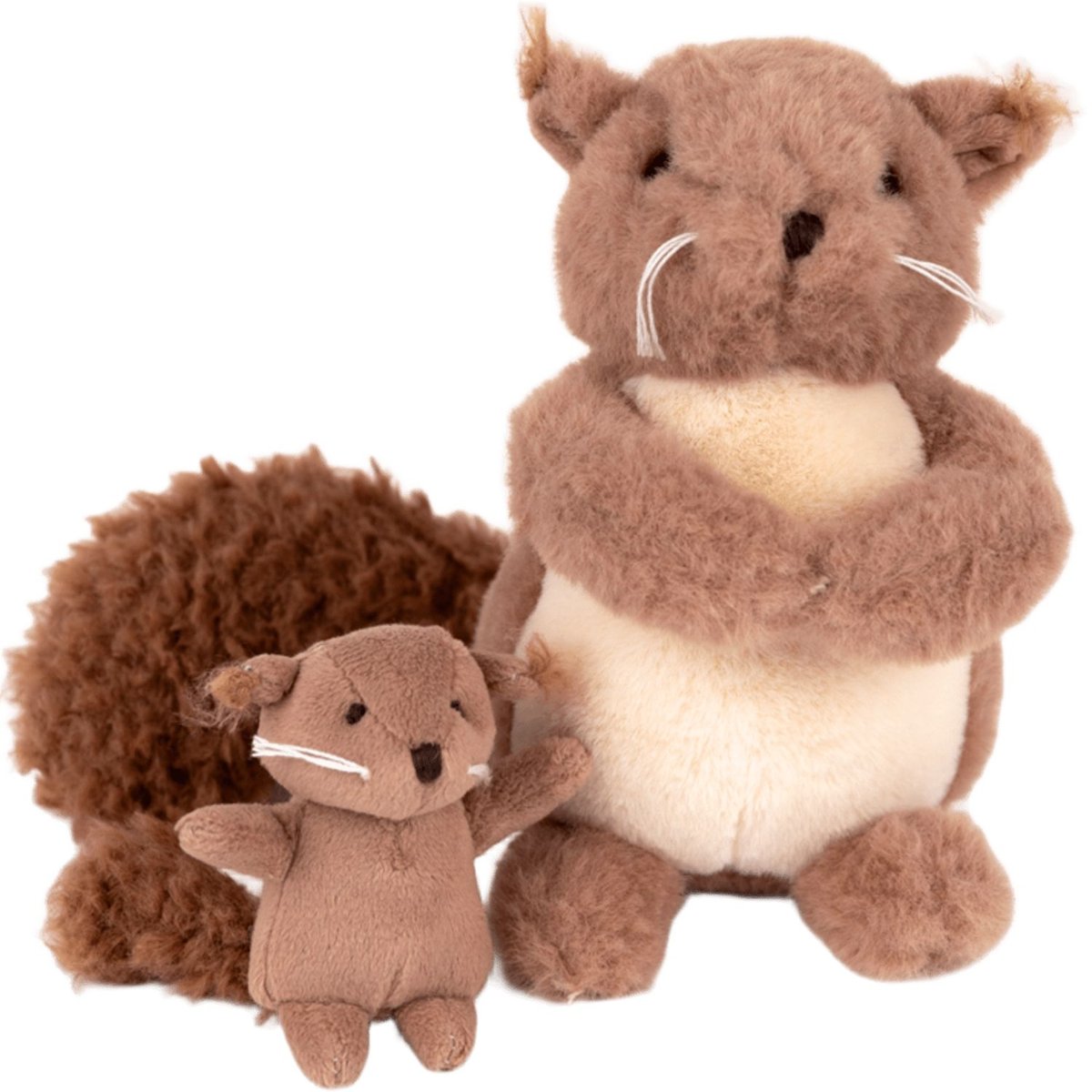 Peluche Maman et bébé écureuil beige, marron, EGMONT TOYS