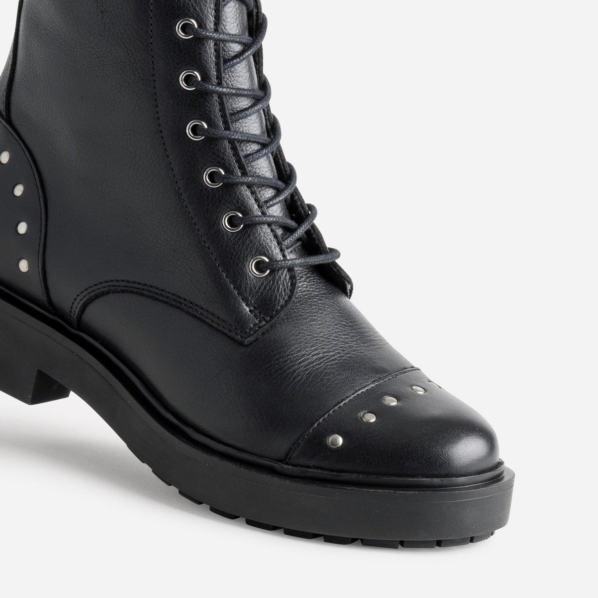 Boots en cuir LAHNA noir, TEXTO