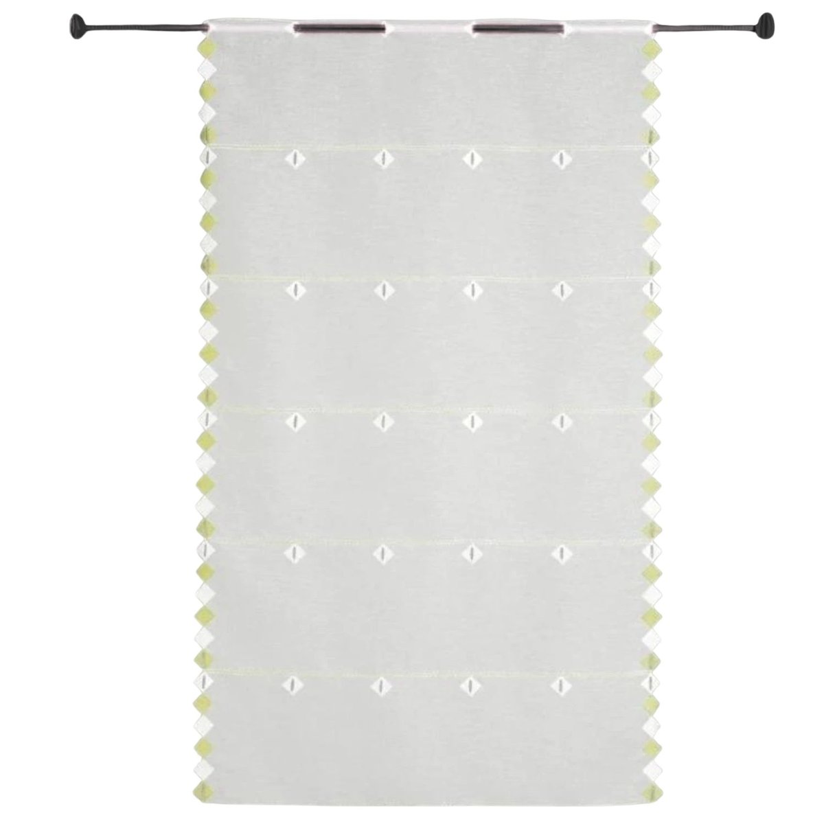 Modulable brodé géométrique vert clair, HOME MAISON