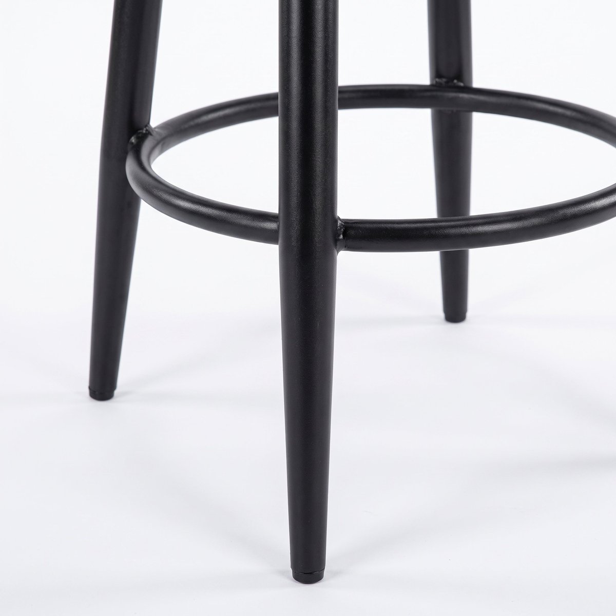 Tabouret pour îlot central 65 cm en cuir de buffle - MALO marron foncé, MAISON PAVANE