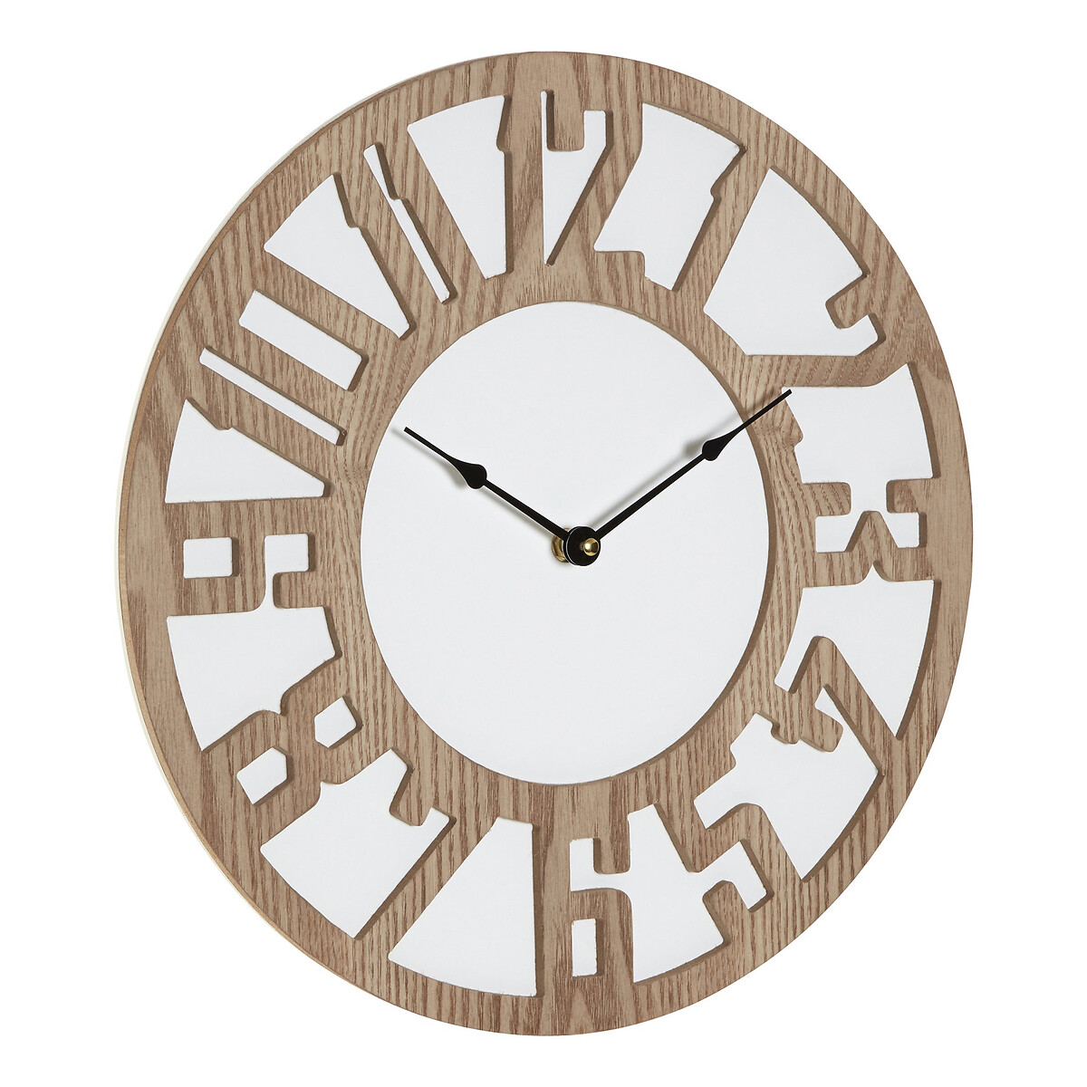40cm Dark Grain Wooden Wall Clock natural, ÉDITÉ