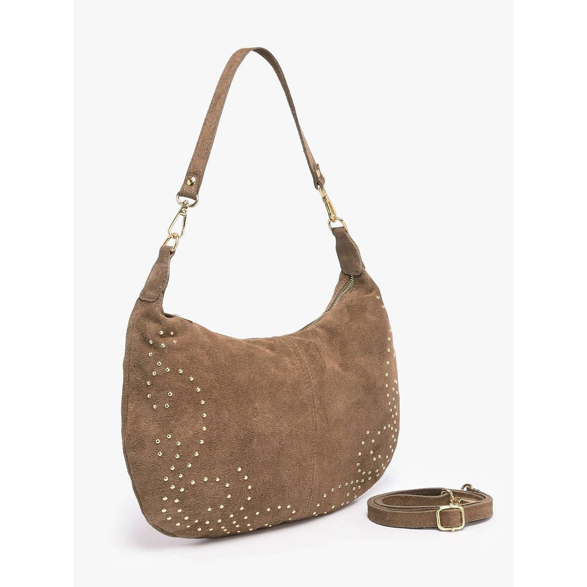 sac porté épaule Velvet taupe, MILANO