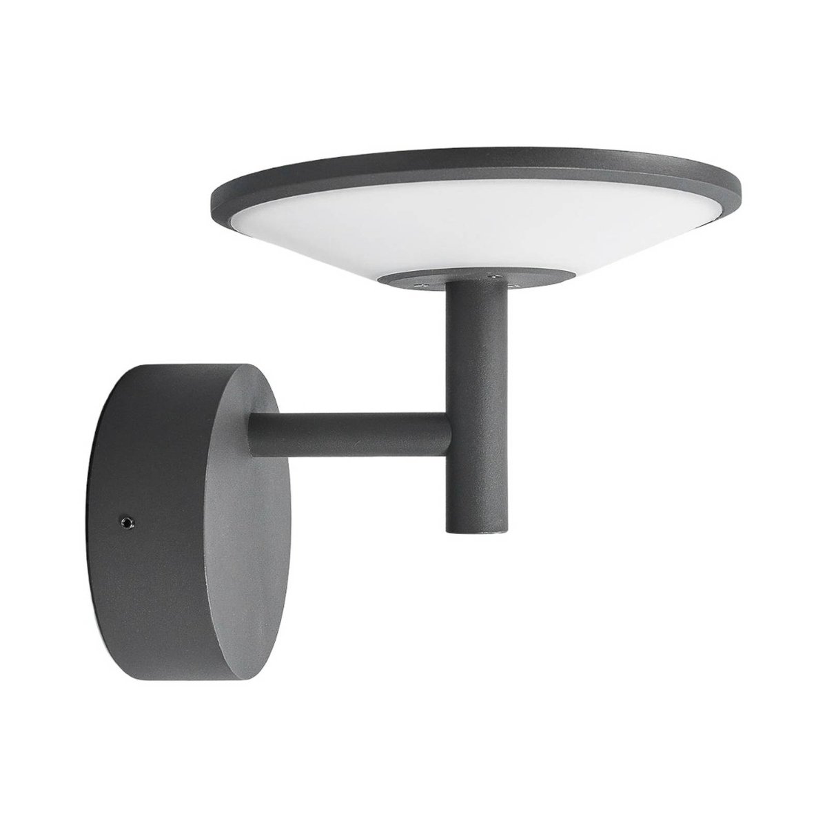 Applique extérieure en aluminium moderneLED anthracite, opale, LUCANDE