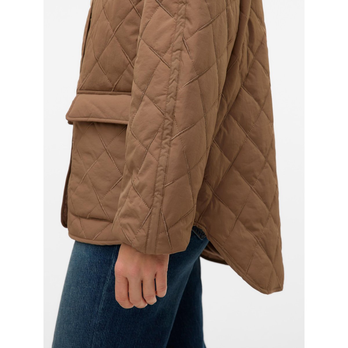 Veste Matelassée marron - caribou 1, VERO MODA
