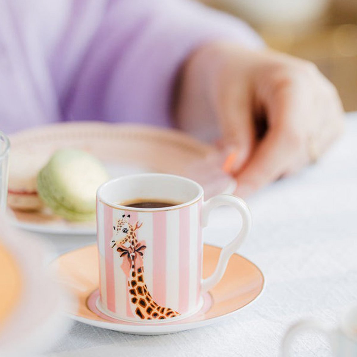 Lot de 2 tasses à espresso Animal multicolore, YVONNE ELLEN
