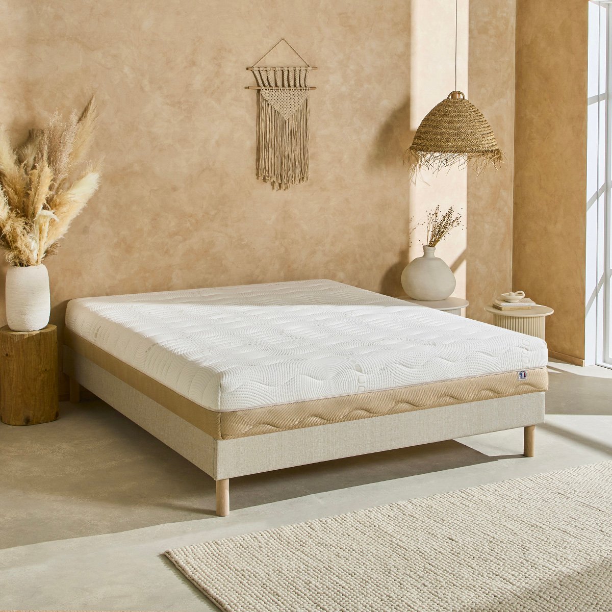 Matelas Mémoire de forme 24 cm 4 SAISONS - 80x190 cm blanc, BELLECOUR