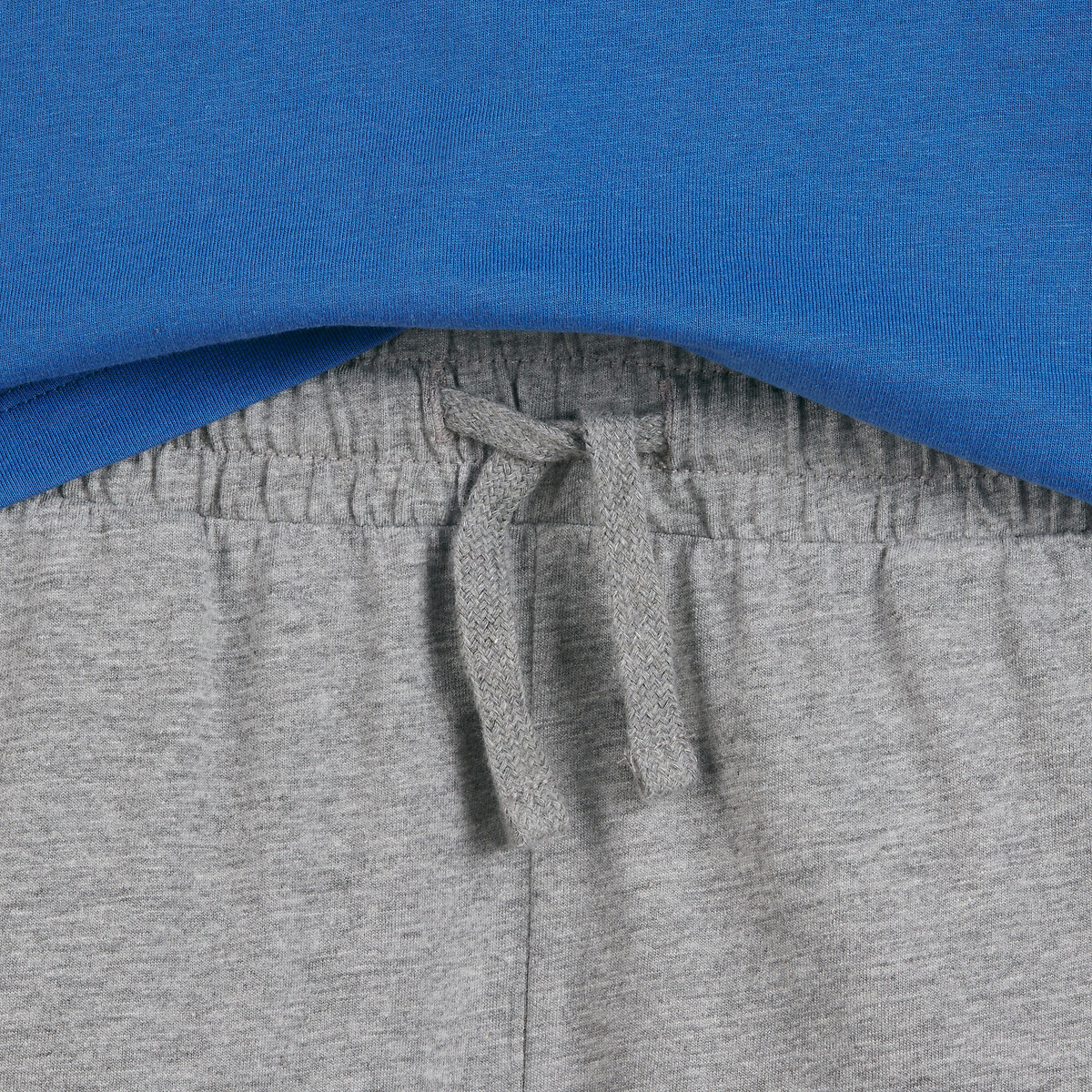 Lot de pyjashorts coton, thème basketball gris + bleu, LA REDOUTE COLLECTIONS