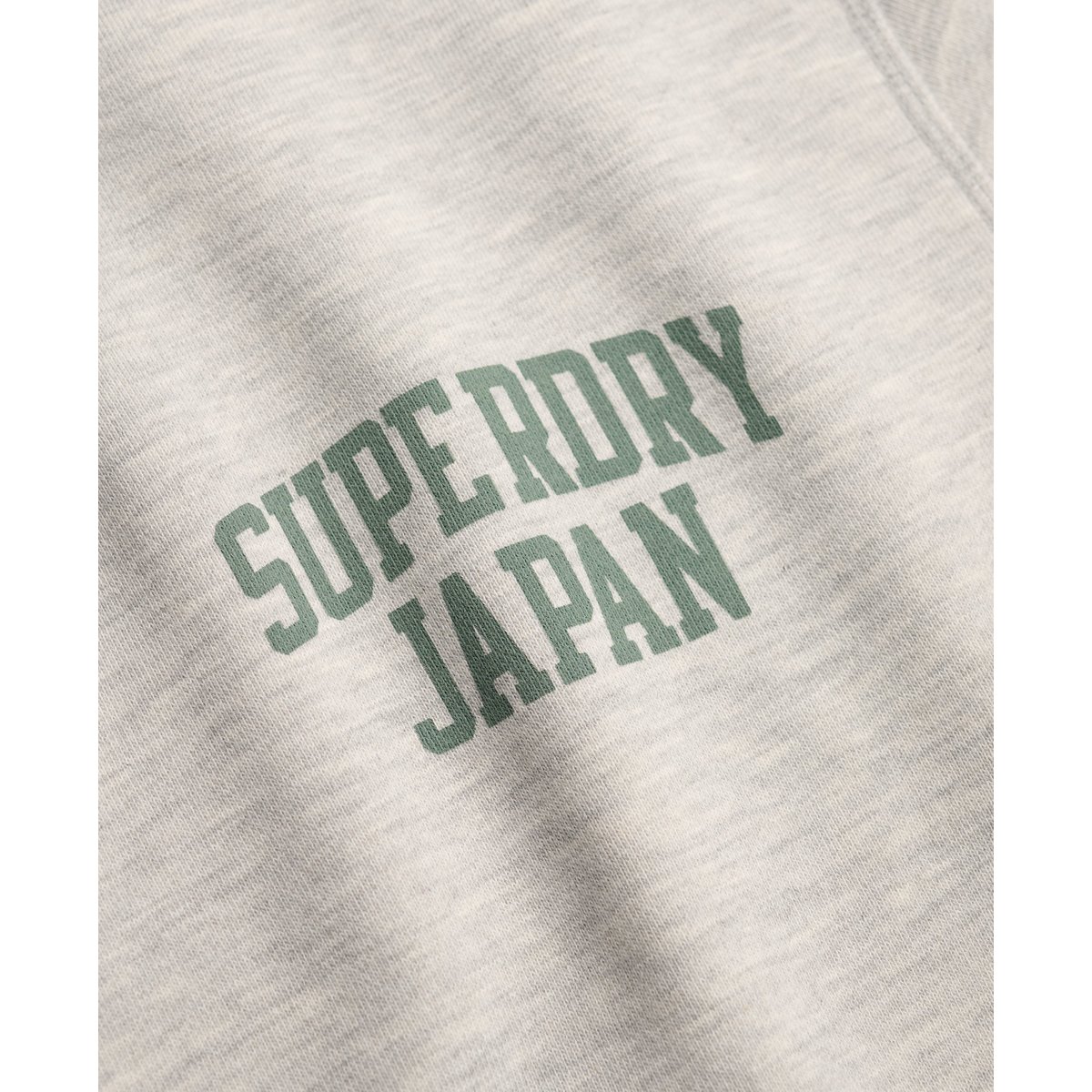 Sweatshirt Demi-Zip Athletic Essentials gris chiné cadet, SUPERDRY