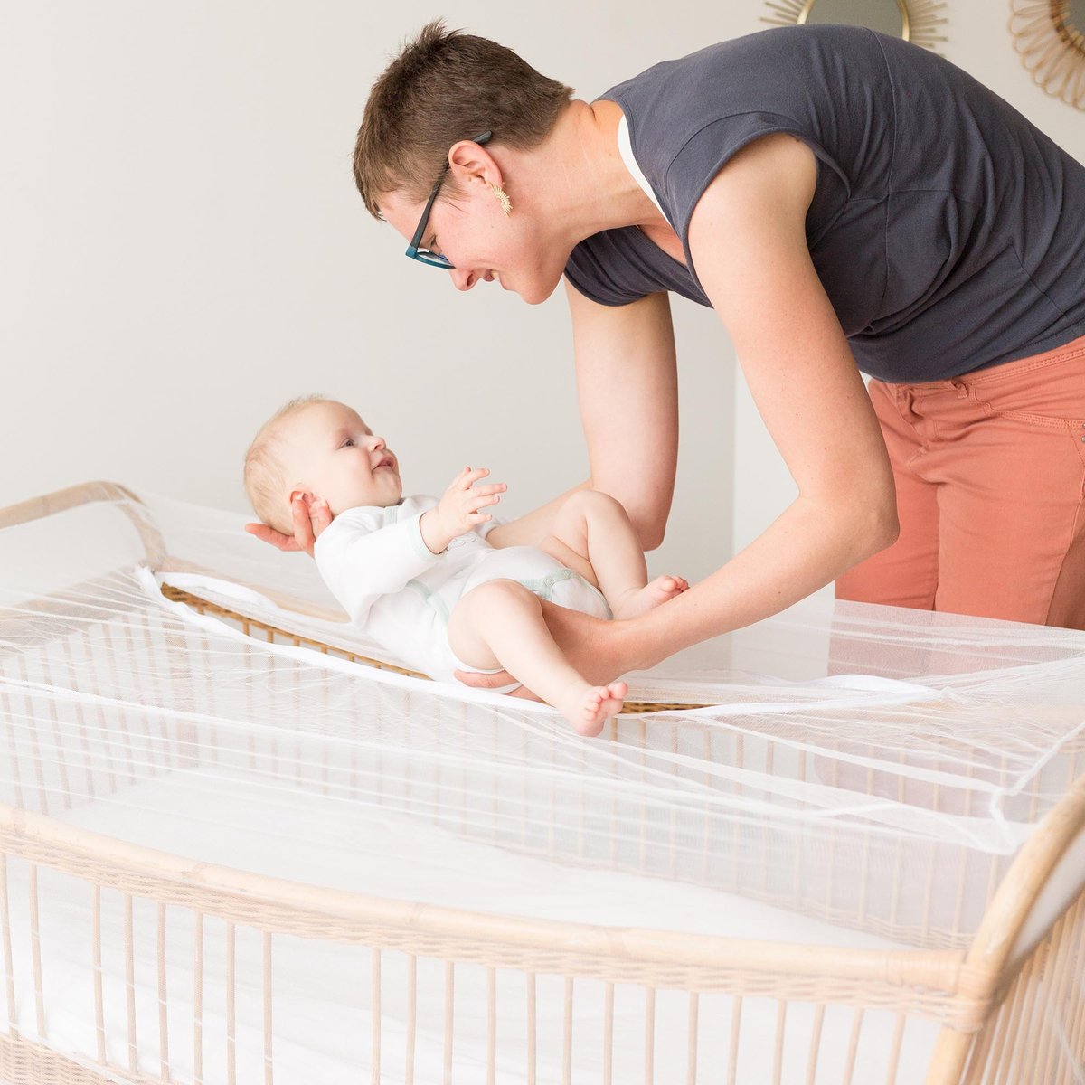 Moustiquaire pour lit bébé blanco, TROIS KILOS SEPT