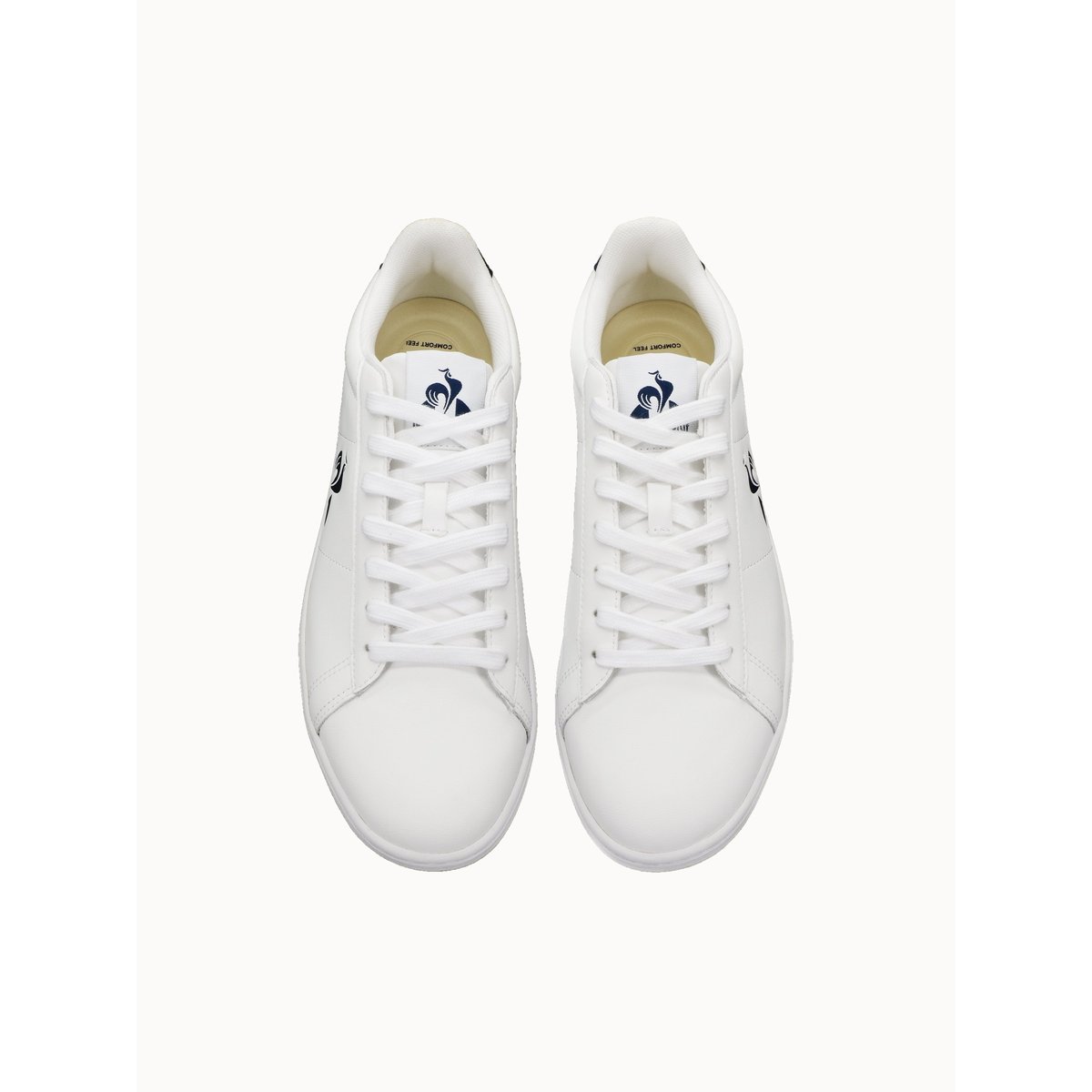 Sneakers en cuir Courtset optical white/dress blue, LE COQ SPORTIF