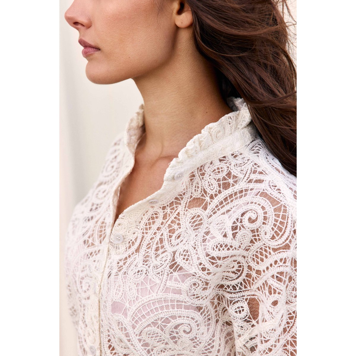 BLOUSE uni CLOZYA 11-ecru, LA PETITE ETOILE