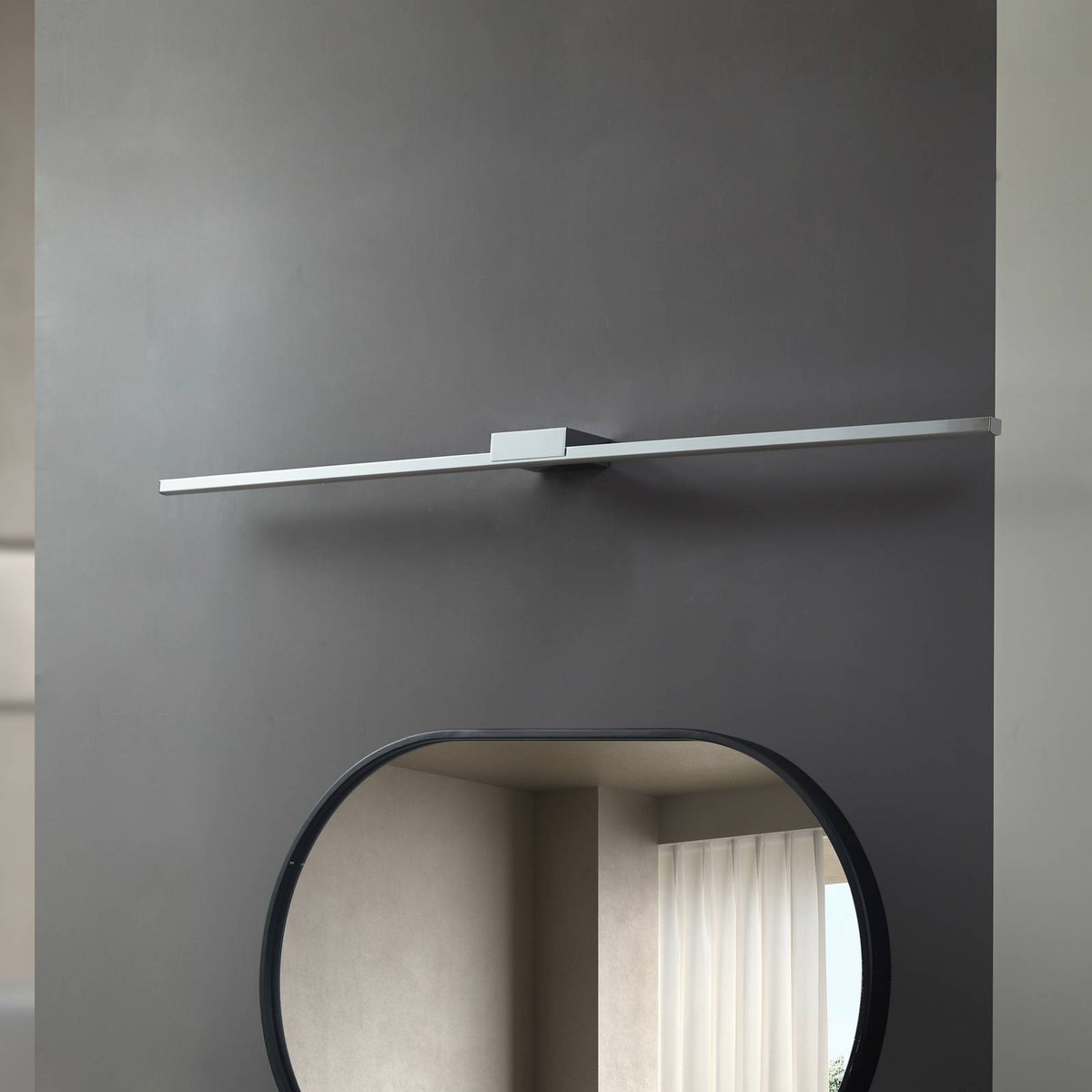 Applique en aluminium moderneLED, Kivana chrome, LUCANDE