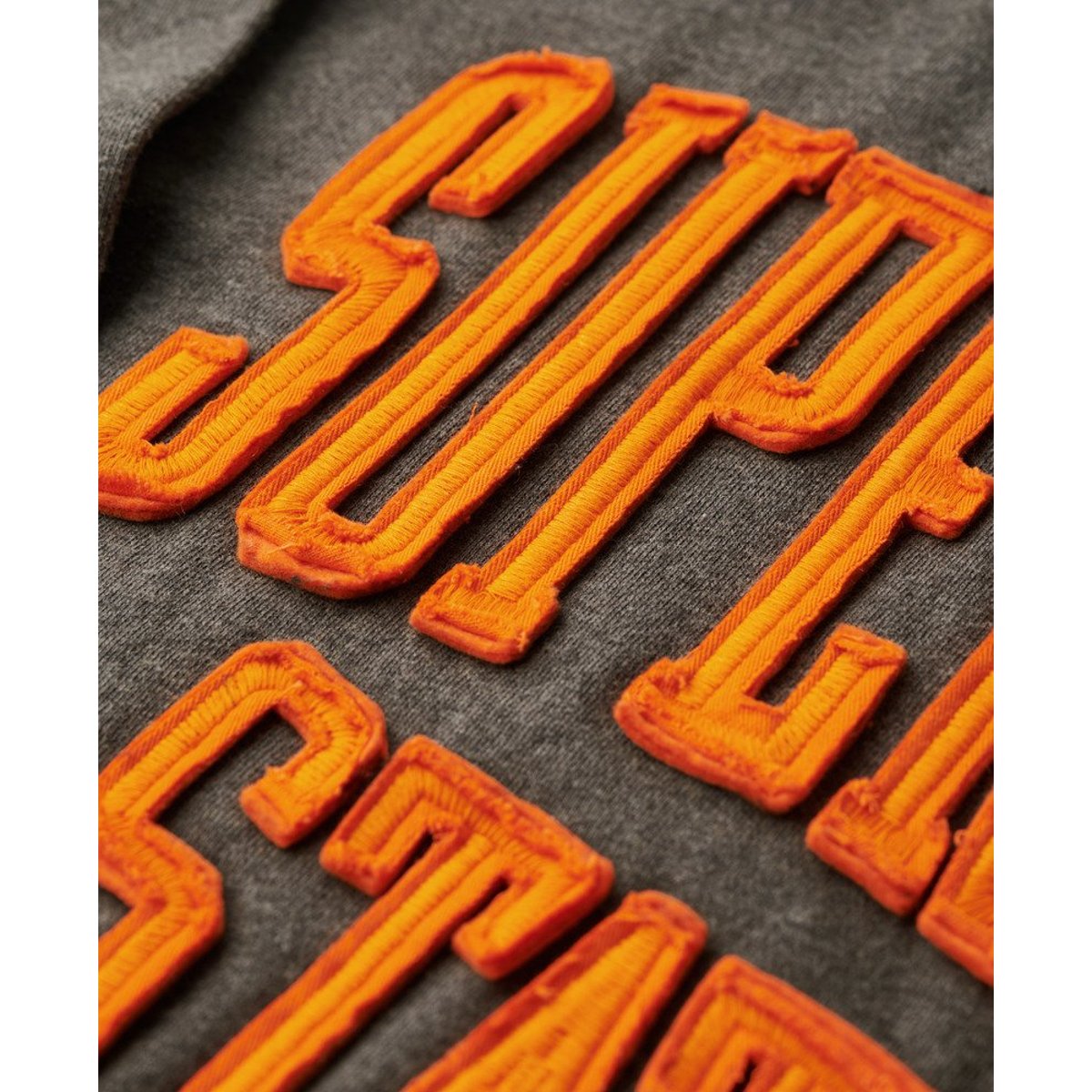 Sweatshirt Col Rond Vintage Athletic anthracite chiné, SUPERDRY