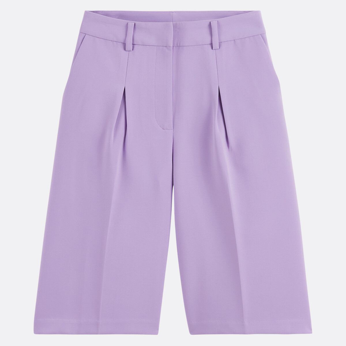 Bermuda avec plis violet parme, LA REDOUTE COLLECTIONS