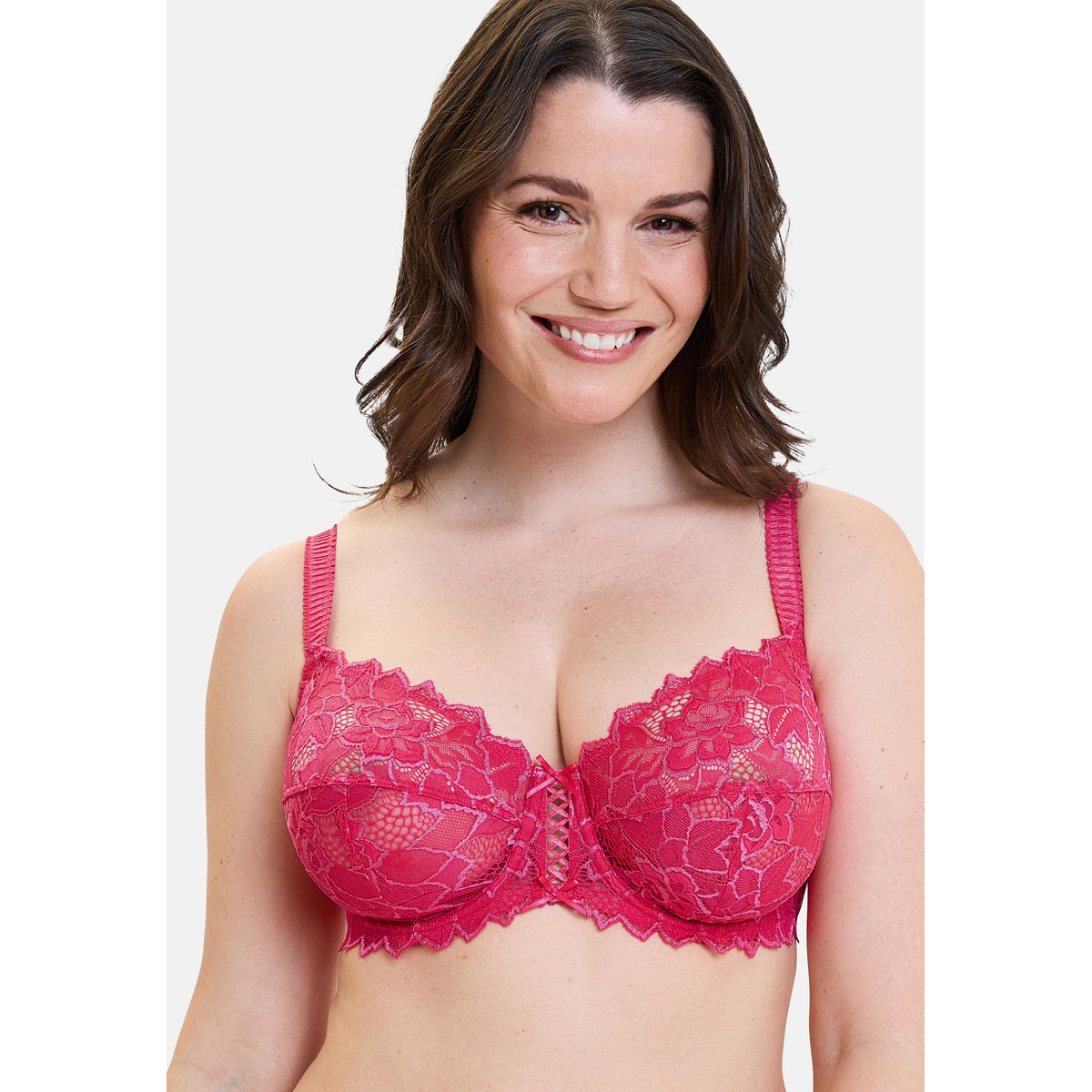 Soutien gorge emboitant avec armatures Arum rose fluo, SANS COMPLEXE