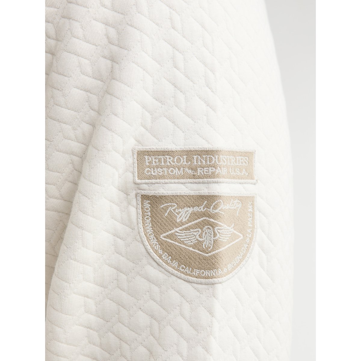 Cardigan décontracté grande taille kilómetro blanc seashell, PETROL INDUSTRIES