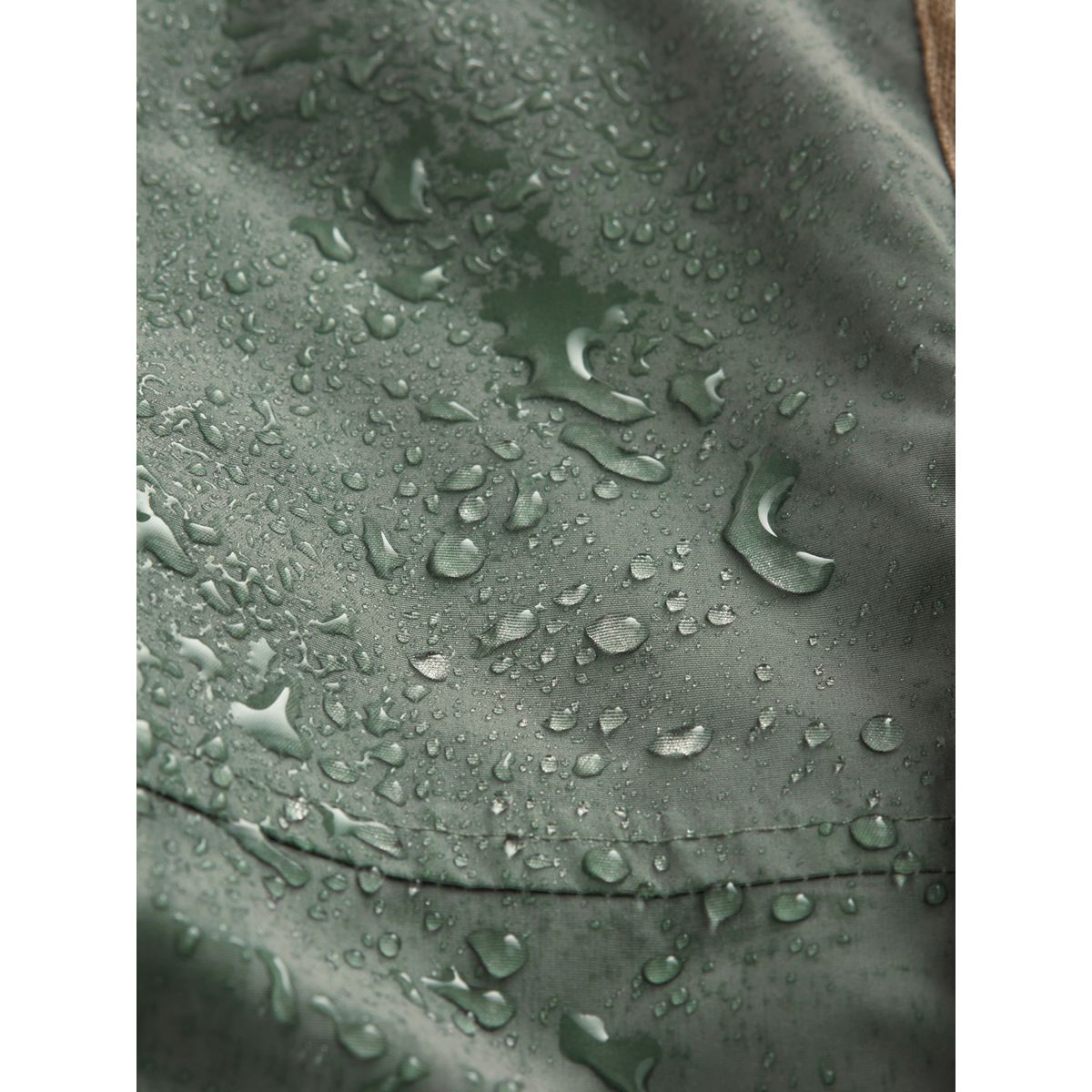 Parka imperméable à doublure en peau lainée vert, NEXT
