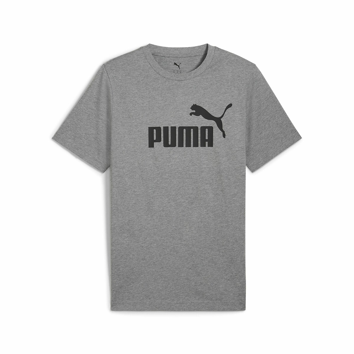T-shirt manches courtes Essentiel gros logo gris, PUMA