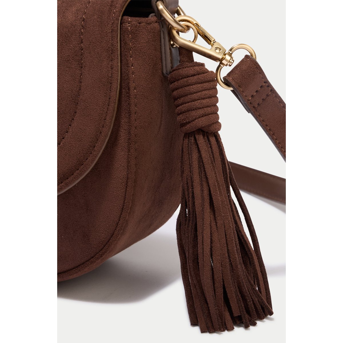 Sac aspect daim marron foncé, CACHE CACHE