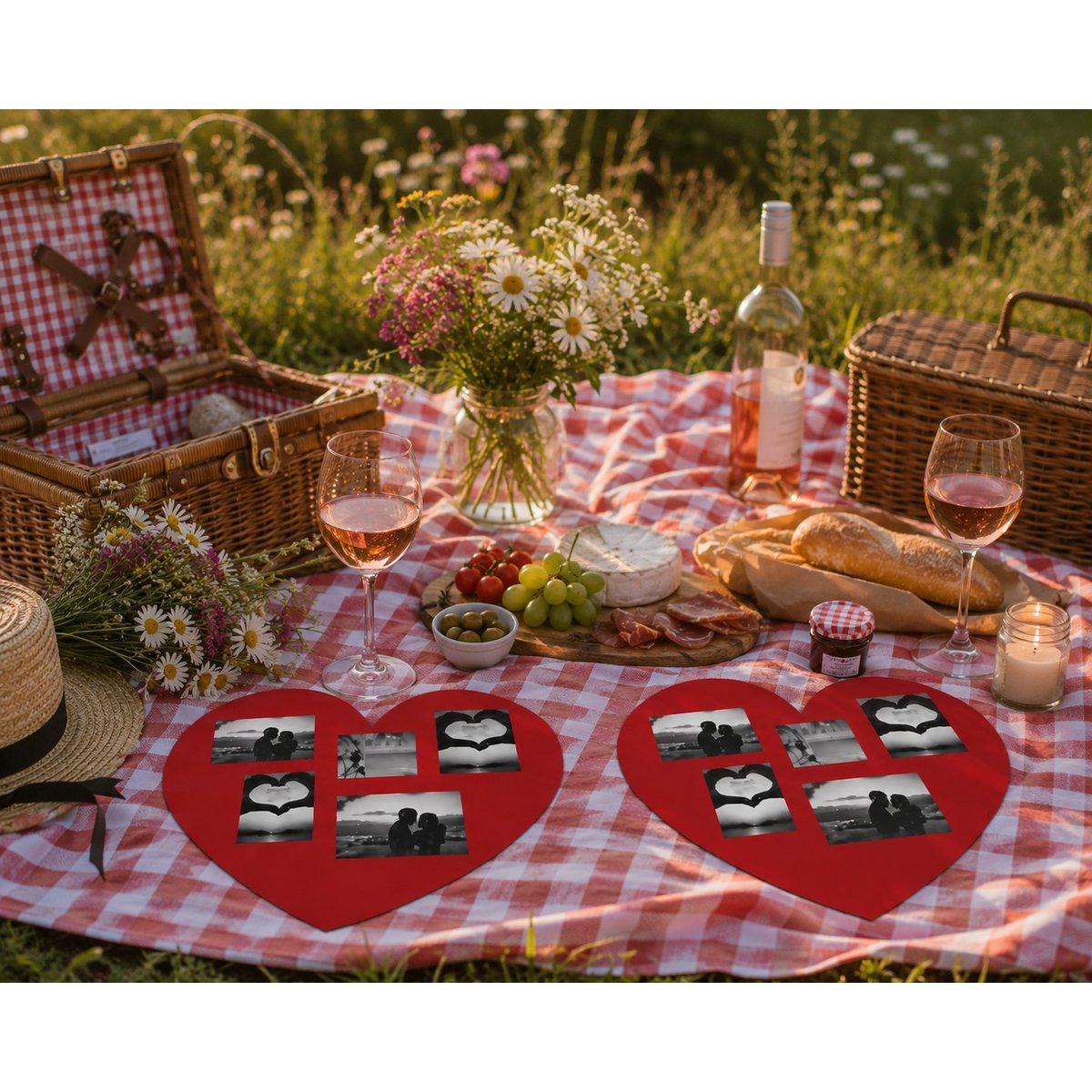 Set de table photos Coeur rouge, EDEN