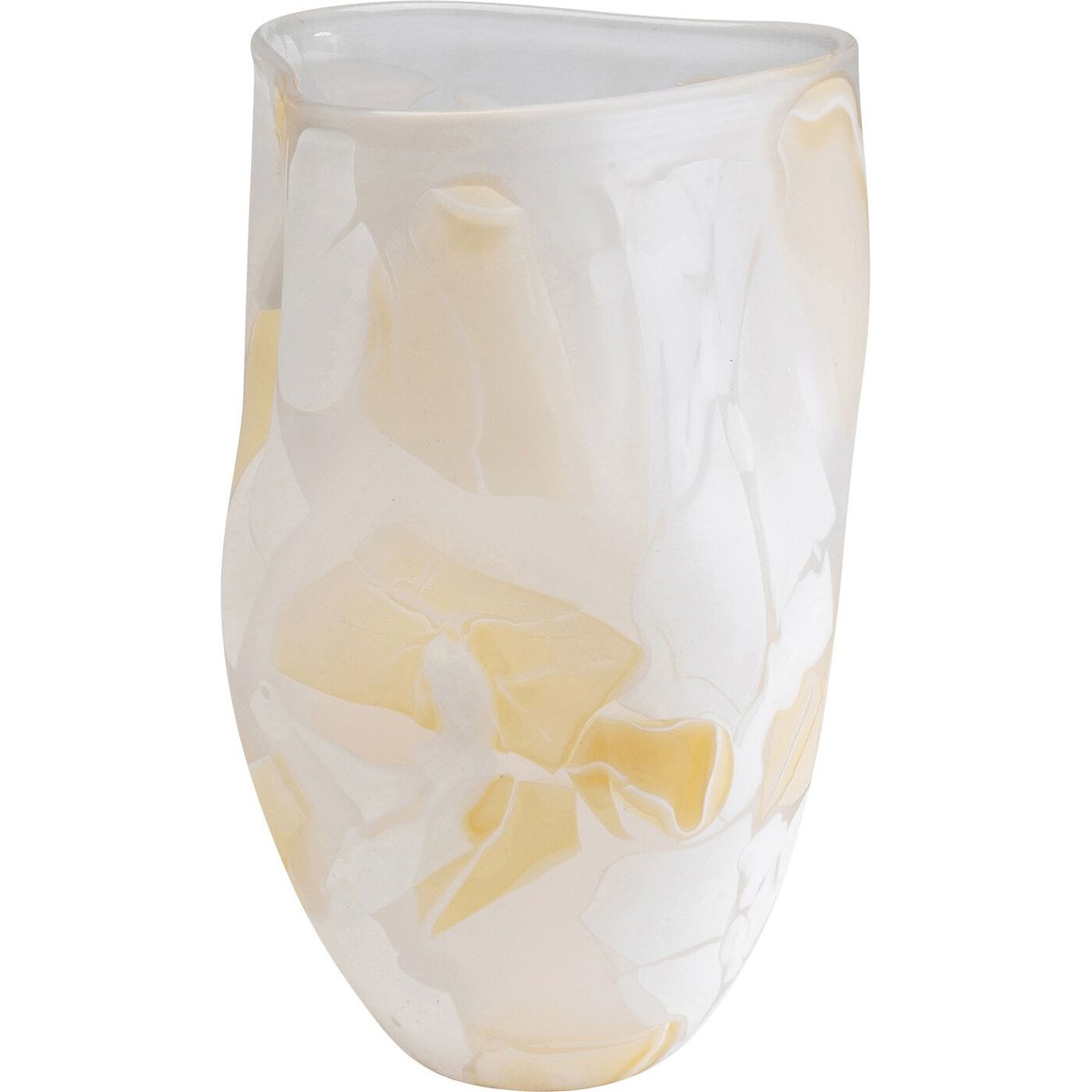 Vase déstructuré en verre, GALICIA beige, KARE DESIGN