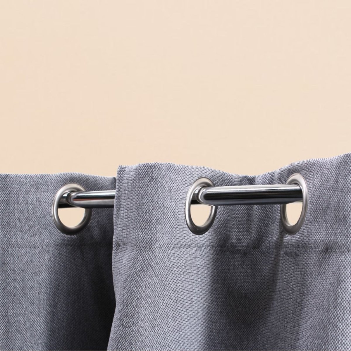 Rideau occultant 140x240cm gris, ORNAMI