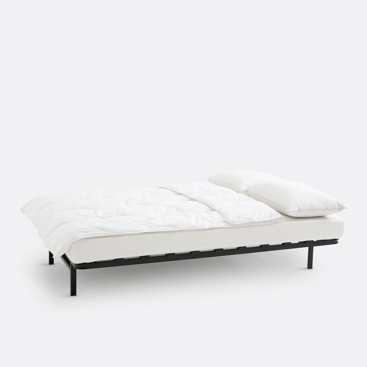 Clic-clac slaapbank schuim HR35 15 cm, 18 latten, Derek eucalyptus, SO'HOME