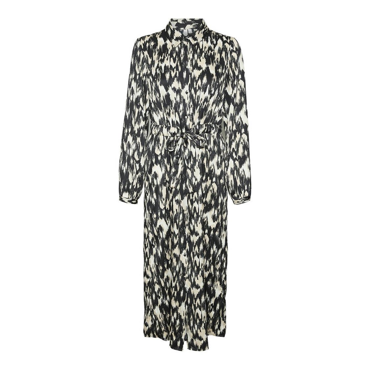 Robe chemise imprimée noir/blanc, VERO MODA