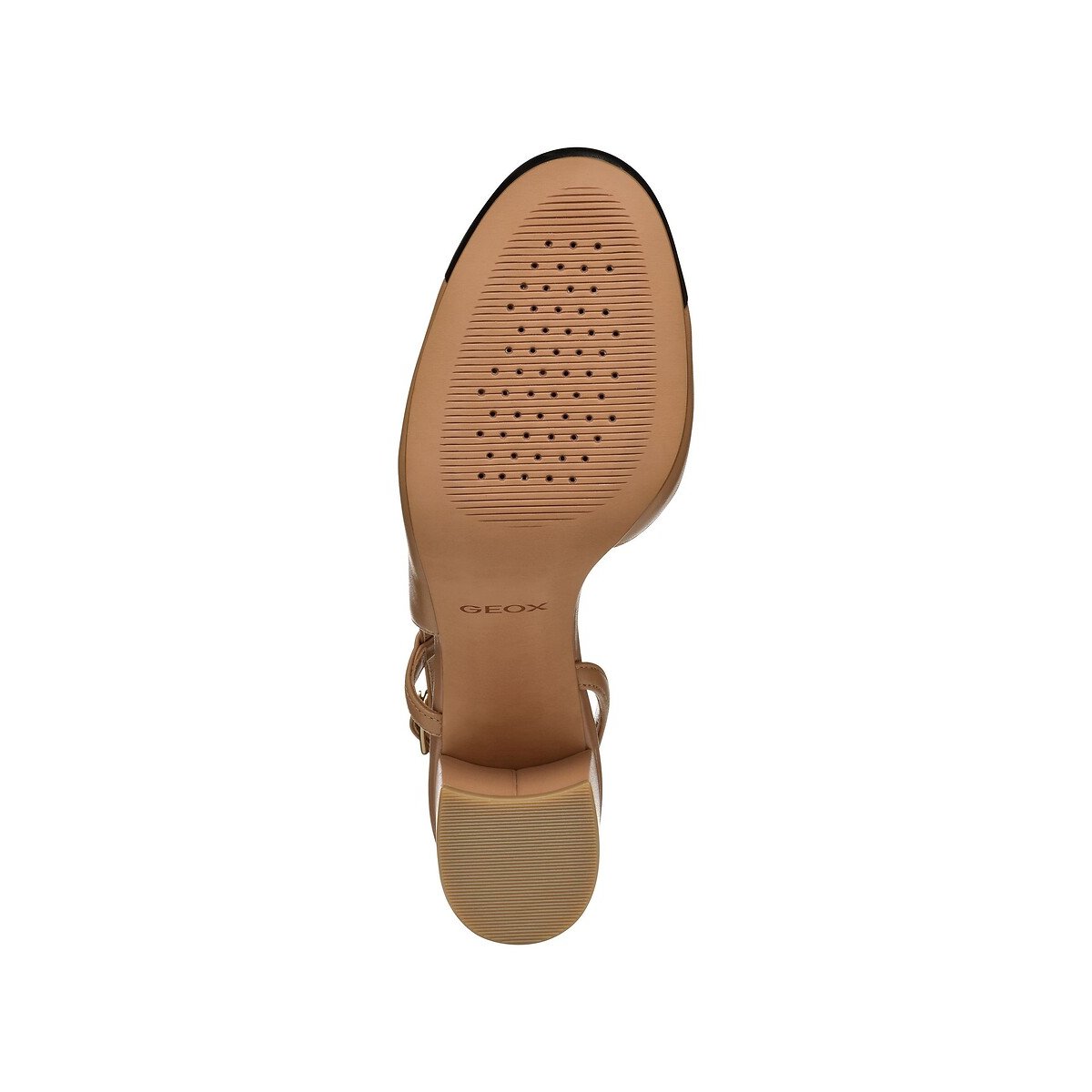 Escarpins Slinback en cuir Virnilisa 65 beige/noir, GEOX