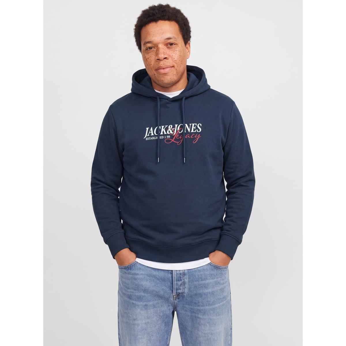 Sweat À Capuche navy blazer 1, JACK & JONES