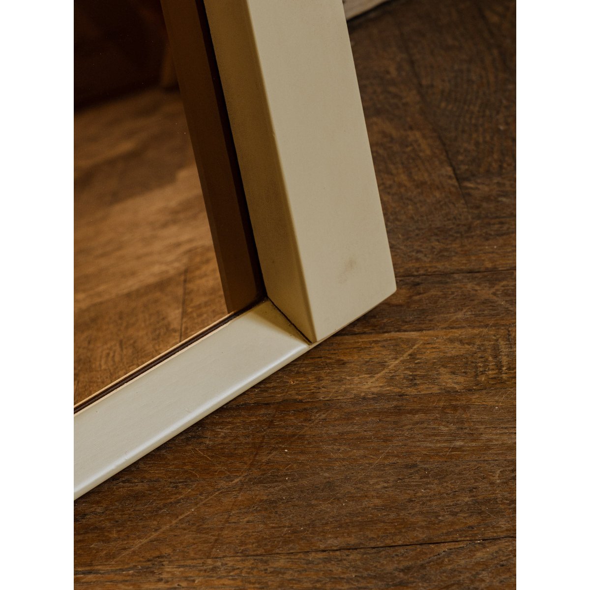 Miroir en bois crème Igor N°1183 - Bon état crème, DEBONGOUT