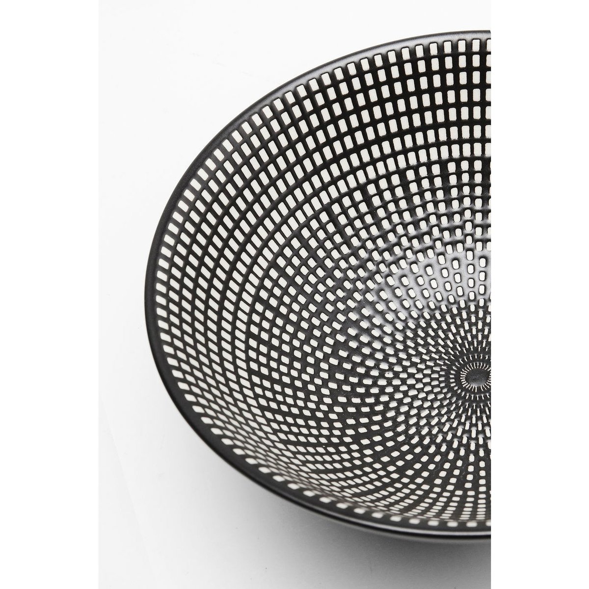 Lot de 4 bols 15cm, GWAYI noir et blanc, KARE DESIGN