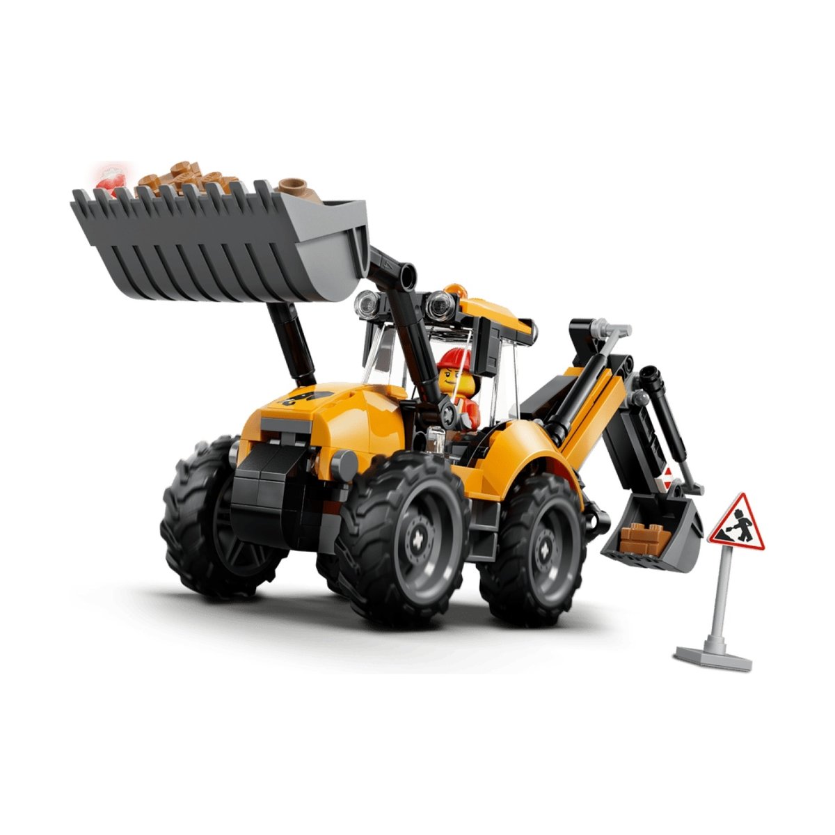 City Le tractopelle jaune multicolore, LEGO
