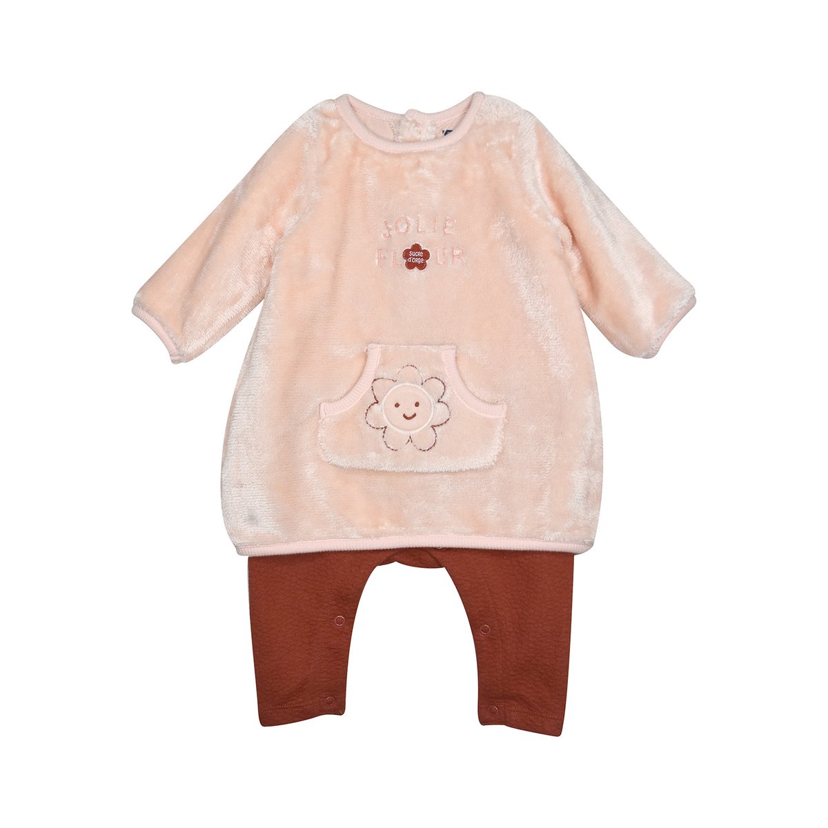 Combirobe en maille pascaline rose, SUCRE D'ORGE