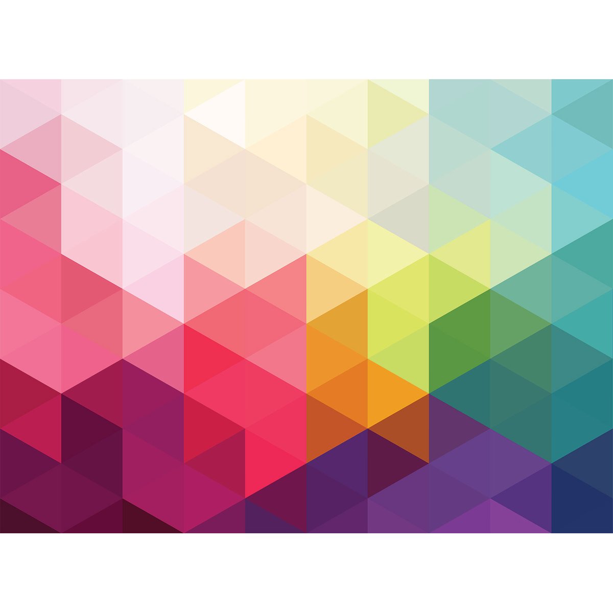 Papier peint prisme de couleur intissé, HEXOA