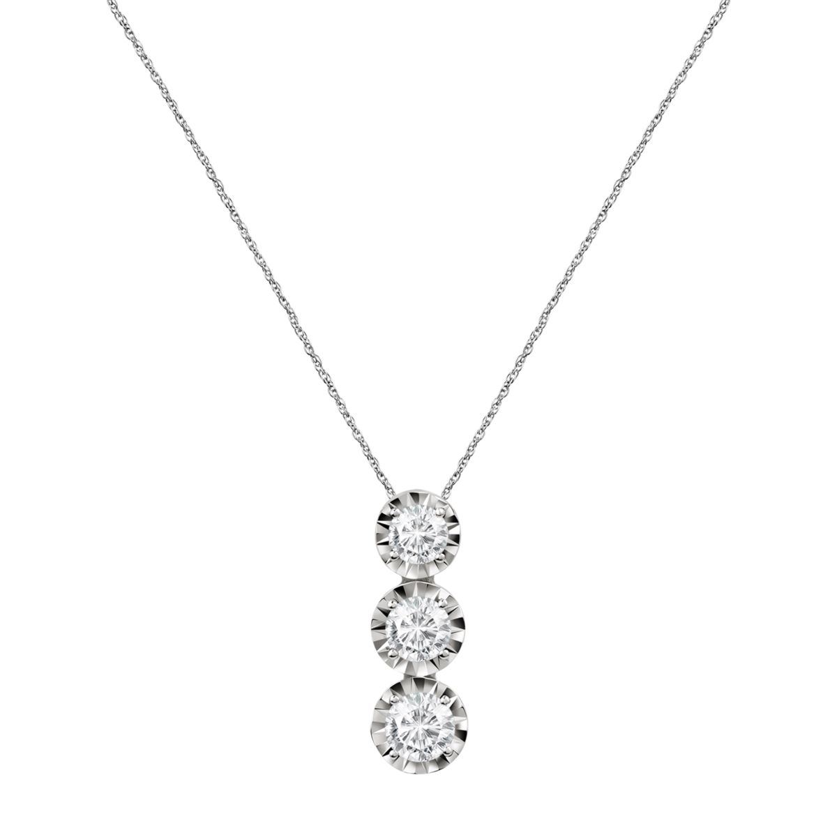 Collier en or blanc 750 LUX ETOILE argent, BLUESPIRIT