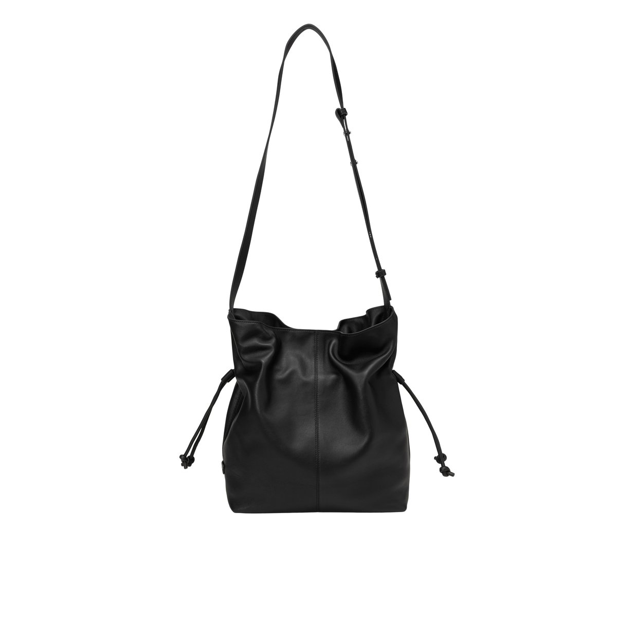Sac à bandoulière modèle Sienna en cuir de vache souple noir, MARC O'POLO
