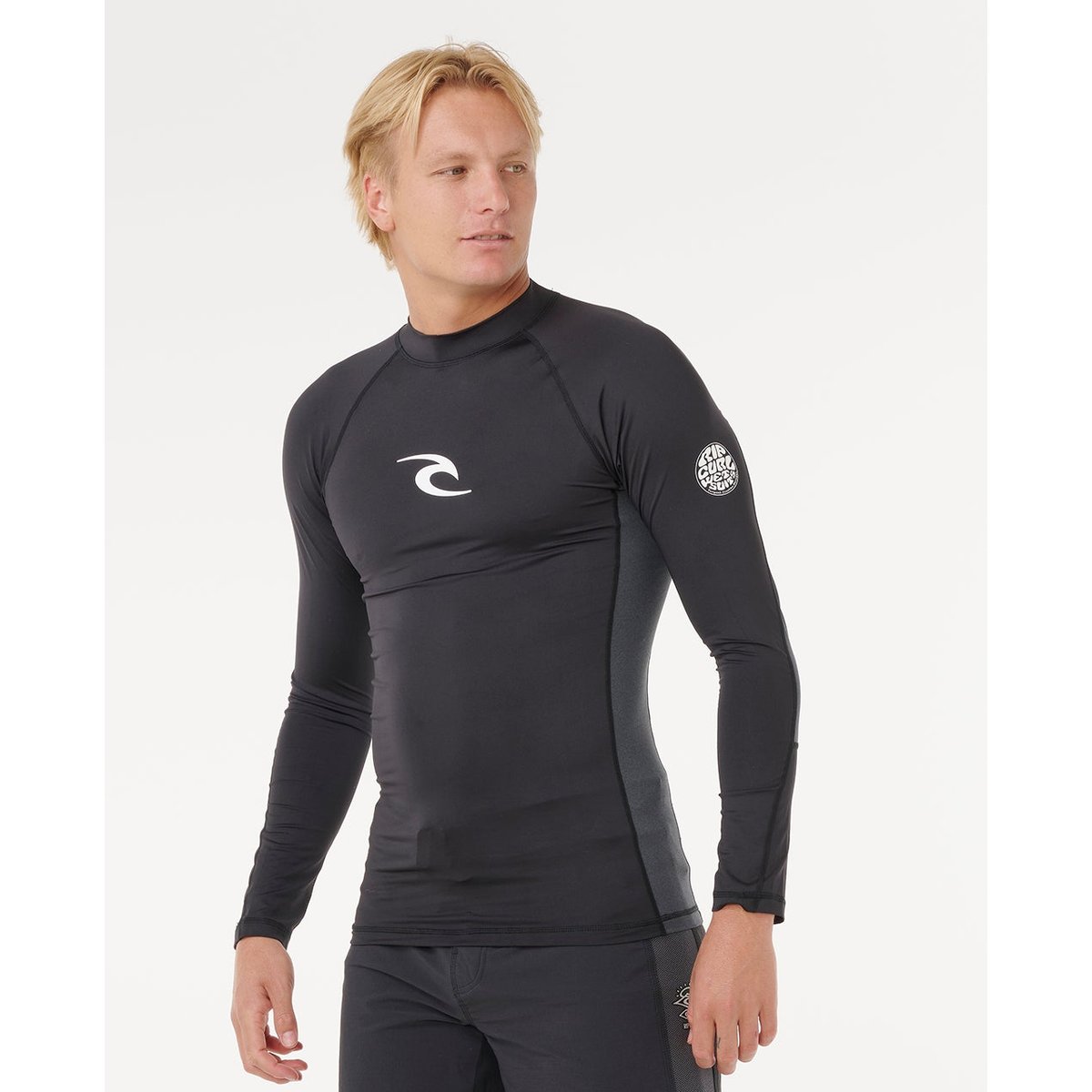 T-shirt anti-UV à manches longues WAVES ICON UPF Performance black, RIP CURL