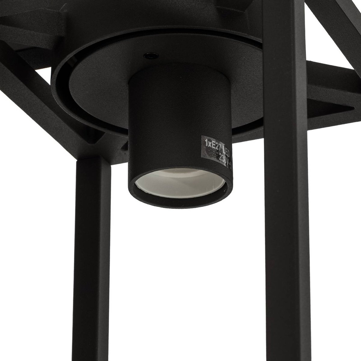 Applique extérieure en aluminium moderne anthracite, LUCANDE