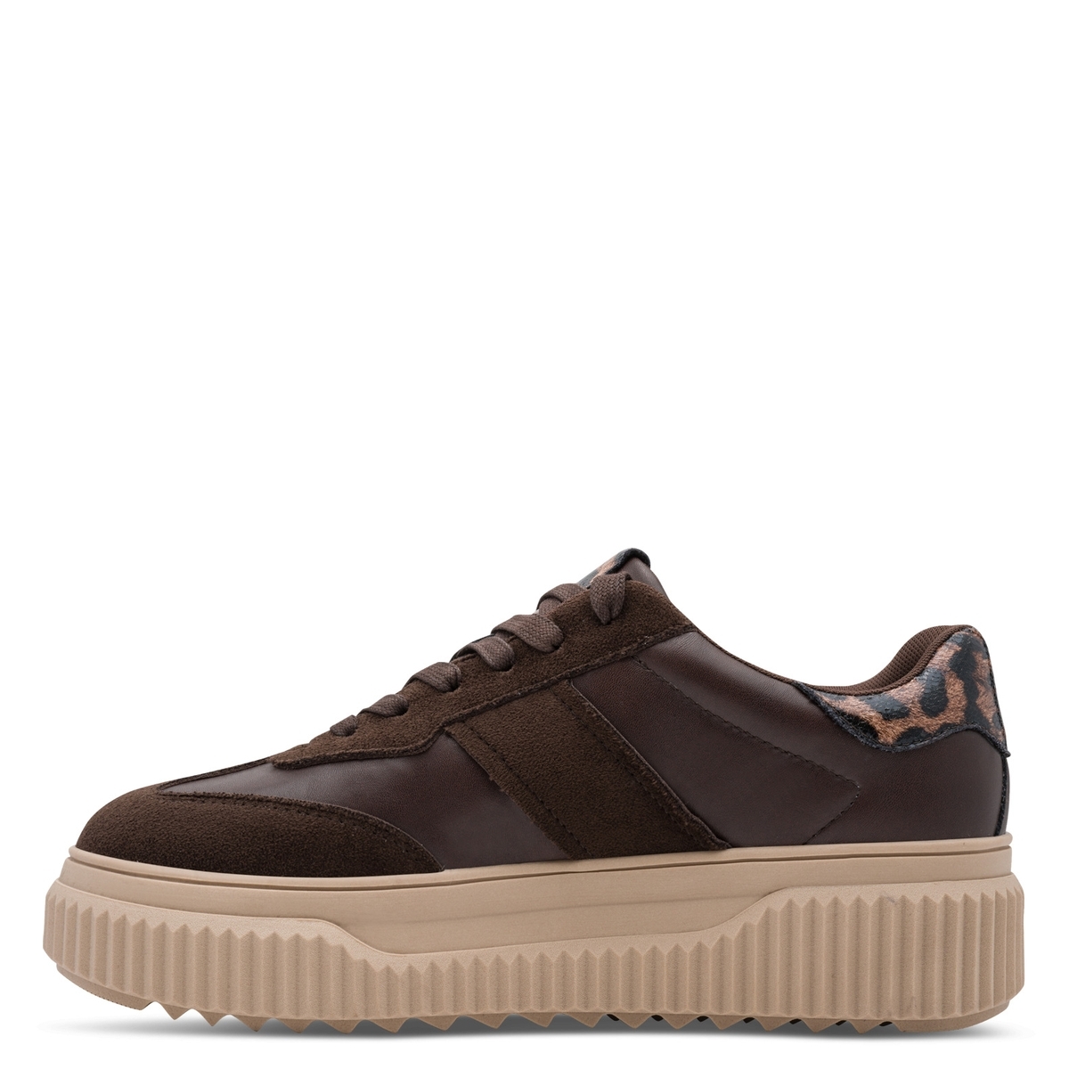 Basket à talon marron mocca combiné, TAMARIS