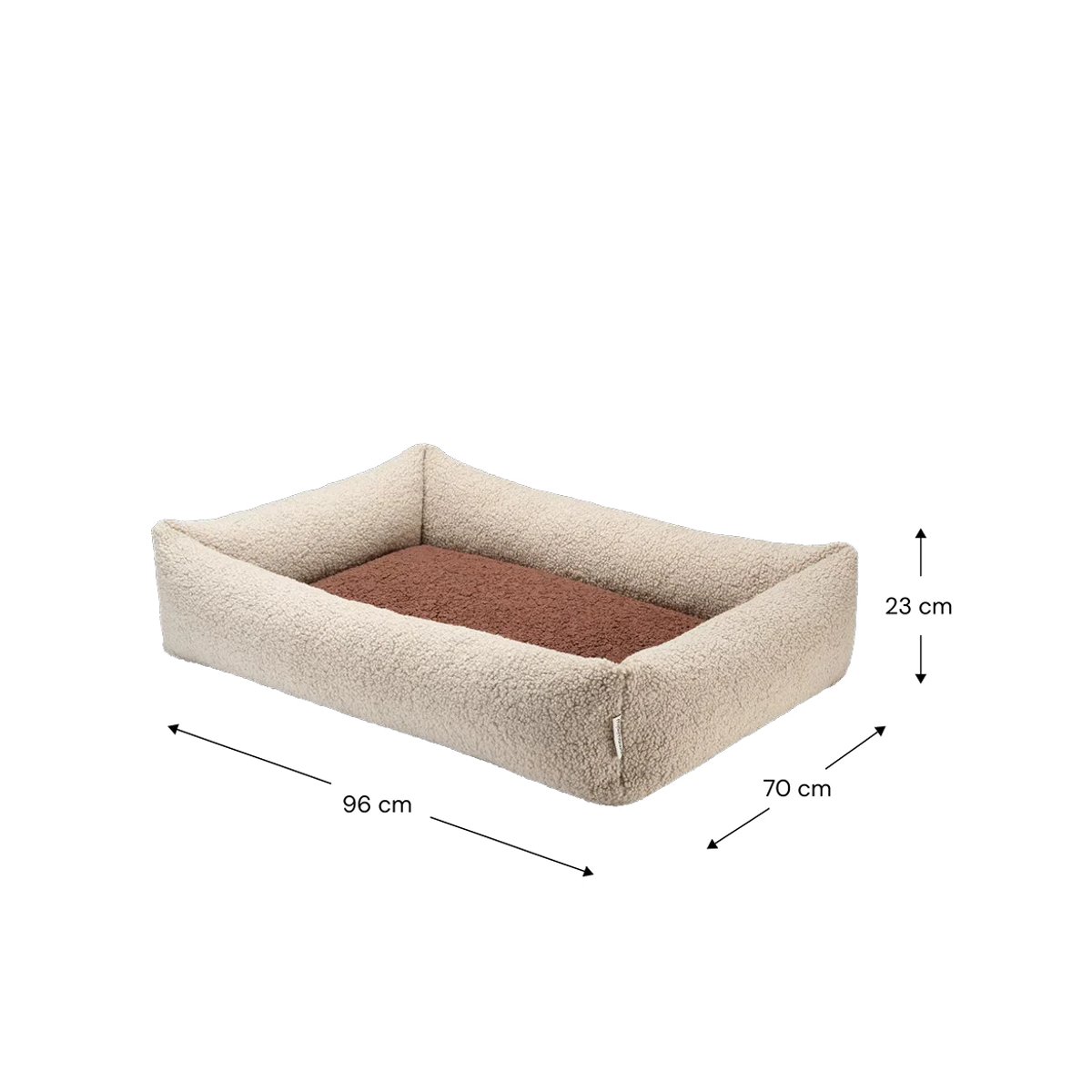 Lit douillet pour animaux L en Teddy biscuit, WIGIWAMA